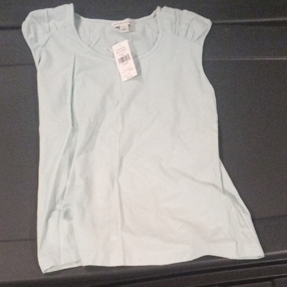 Banana Republic Gray Pleated Blouse
